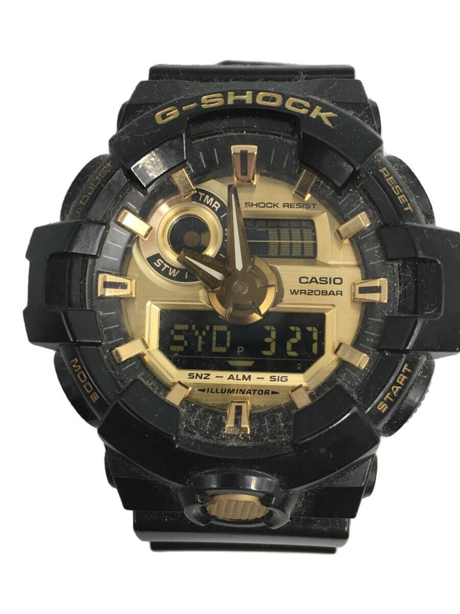 CASIO G-SHOCK GA-710GB-1AJF Black/Gold Quartz Digital Analog CASIO G-SHOCK GA-710GB-1AJF Black/Gold Quartz Digital Analog