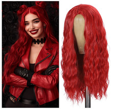 Red Wig, Synthetic Hair Long Red Wigs for Women Curly Hair 26 inch