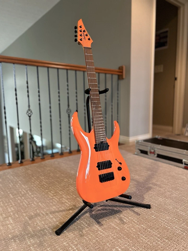 Jackson Pro Series Signature Misha Mansoor Juggernaut HT7 - Neon Orange - Image 3 of 4