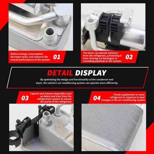 Air Condtioning Condenser for BMW 125i 225i 320i 420i 430i 440i 64509471521 NEW - Foto 7 di 12