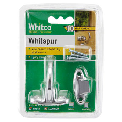 Whitco Whitspur Spring Loaded Window Catch Bright or Satin Chrome ...