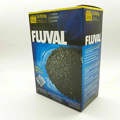 Acheter Lot De  3x100gr Filtre Charbon Fluval 3 Paquets 100 Gr  Aquarium EAU Transparent