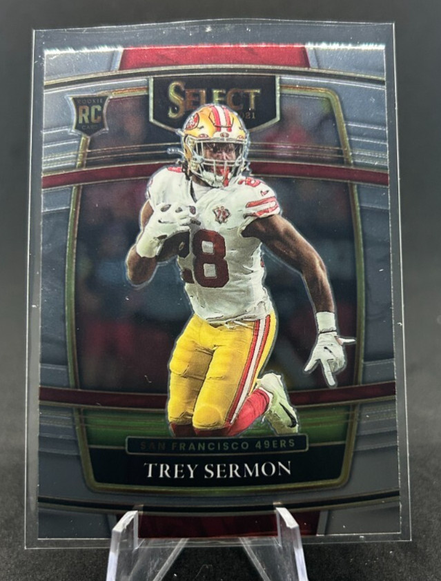 Trey Sermon 2021 NFL Panini Select Base Concourse Level Rookie RC #68 49ers
