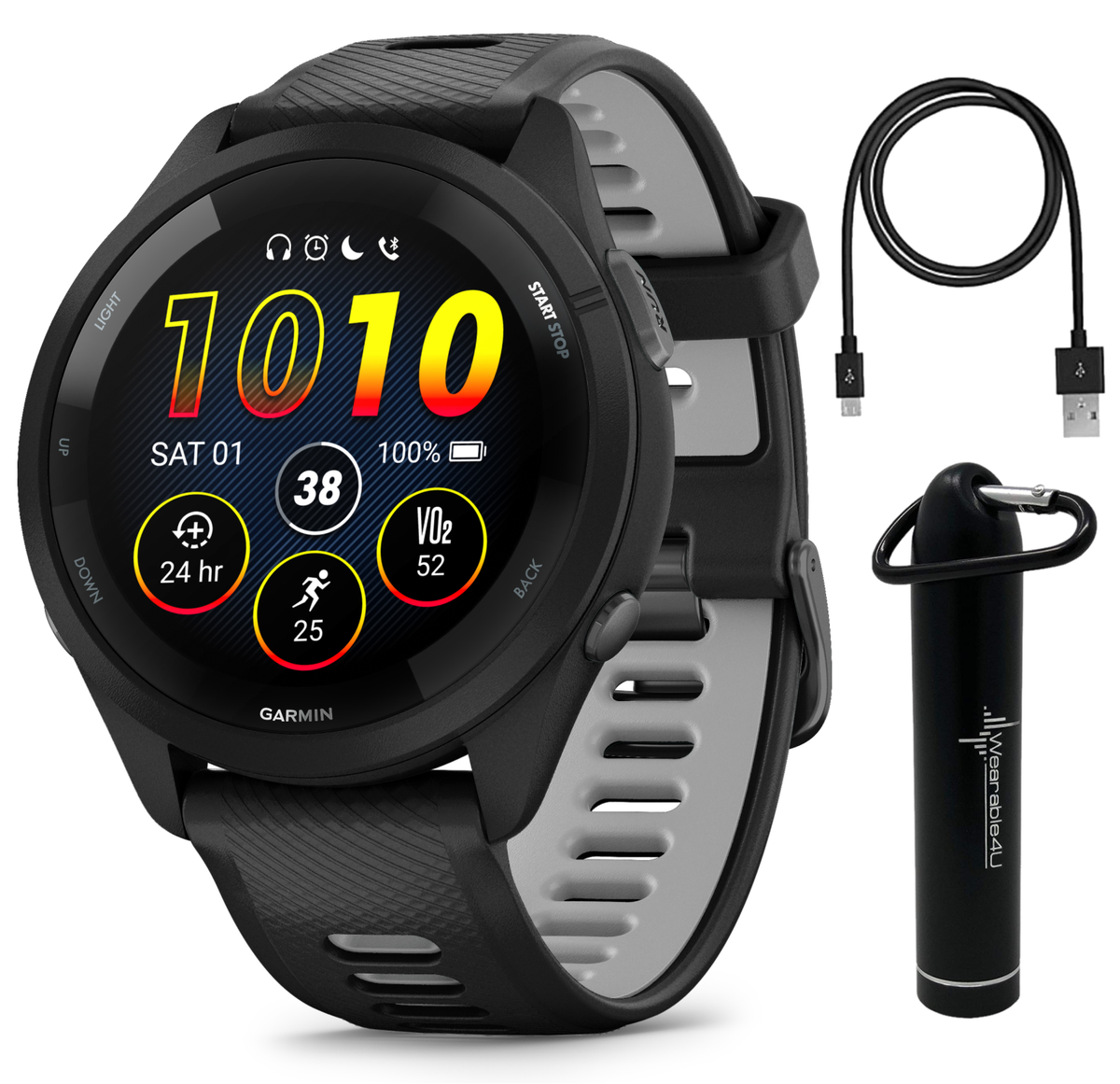 Garmin Forerunner 265　中古Egi Pratama Garmin Forerunner 265 GPS Running Smartwatch AMOLED Display Black