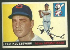 1955 Topps #120 Ted Kluszewski Baseball Card Cincinnati Redlegs Reds 1st Base 1B
