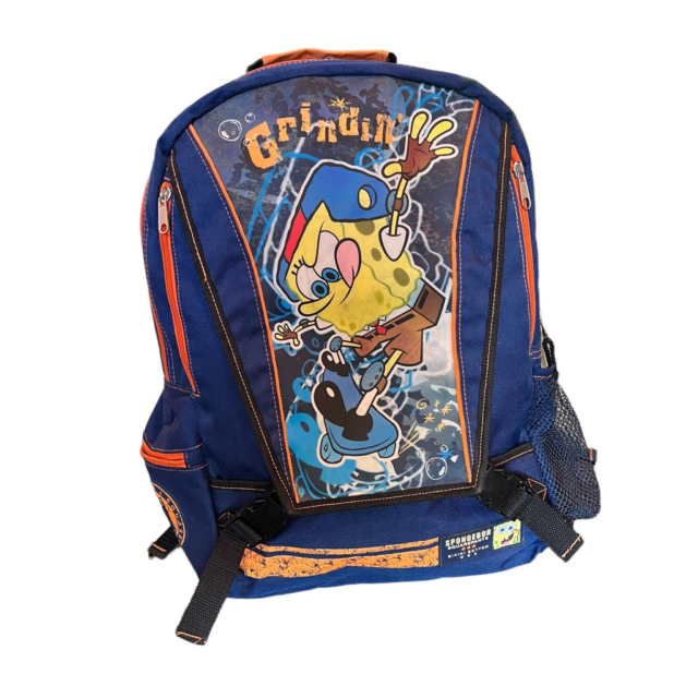 Global Designs Nickelodeon Spongebob Squarepants Backpack Grindin Skateboard