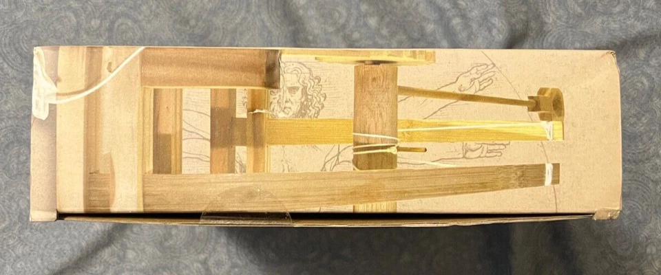 Wood Model Kit Leonardo da Vinci Catapult new in box - Image 3 of 4