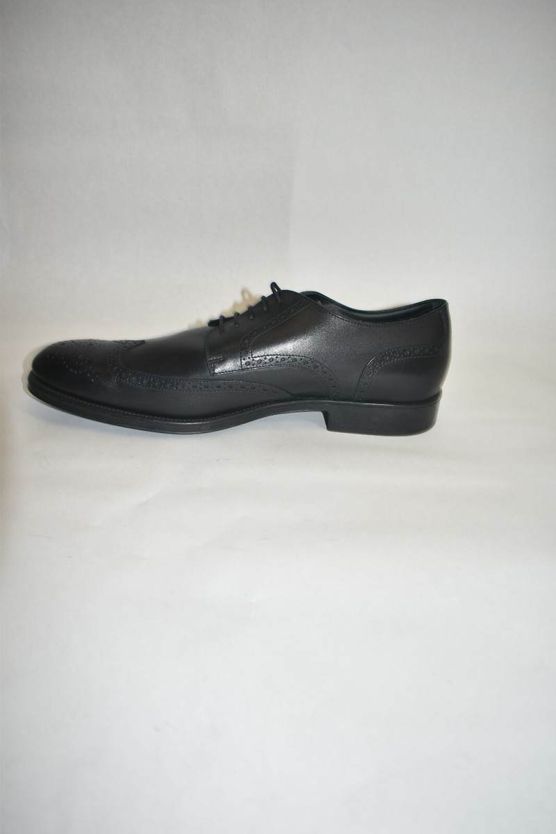 MEN\'S TOD\'S WINGTIP DERBY SHOES IN BLACK LEATHER Size 12.5 New! MEN main image 2