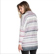 NIC  ZOE Sweater Multicolor Sunset Stripe Cardigan Petite Sz PS NEW NWT N7