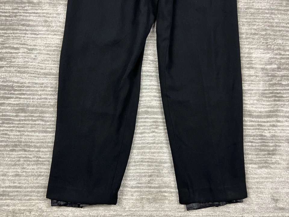 Pantalones de vestir informales forrados de poliéster negros para mujer Judith Hart Collection 6 Foto 3 de 4