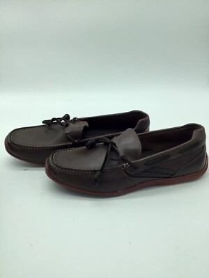 Rockport Men\'s Brown Leather Slip-On Driving Loafers Rockport trutech CJ144 brown leather slip-on driving loafers  main image 3