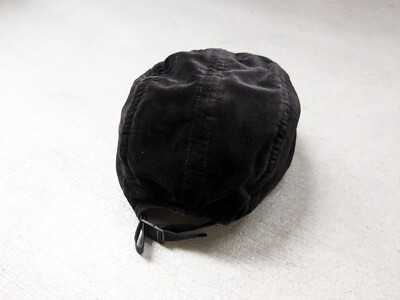 Supreme Velvet Camp Cap Hat Black SS16 5-Panel BOGO Box Logo