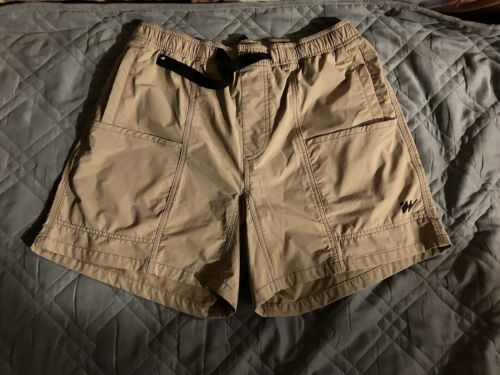 Without Walls Shorts Belted Cargo Pockets Outdoors Gorpcore Mens Sz L Beige - Picture 1 of 4