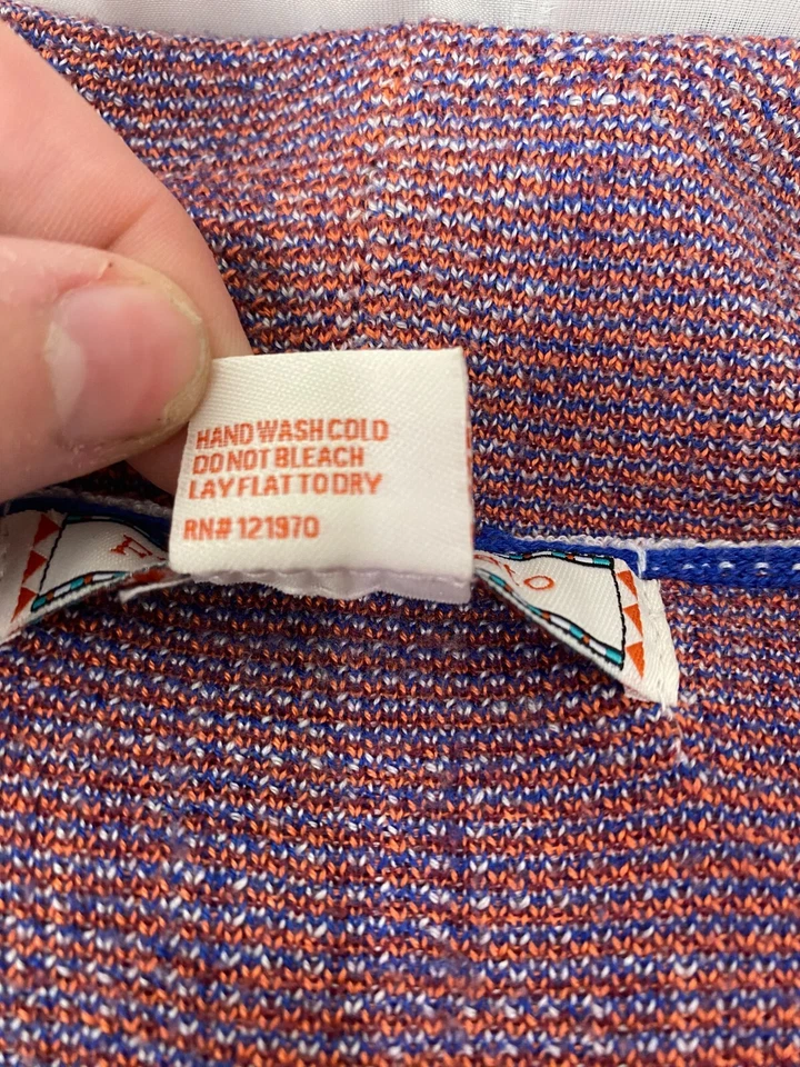 Cardigã feminino Flying Tomato tamanho 3X frente aberta manga 3/4 asteca sudoeste - Imagem 3 de 4