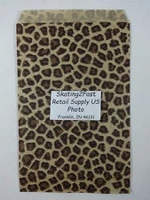 6" x 9" Leopard Print Design Paper Merchandise Bag Retail Shopping