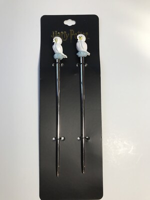 BioWorld Warner Bros Harry Potter Hedwig Owl Hair Sticks Pins