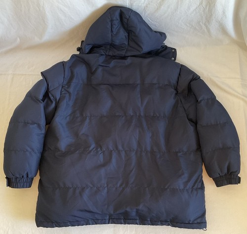 Outdoor Life Puffer Jacket Blue Men's Size XXL Hooded Full Zip Adjustable Cuffs - Picture 8 of 11