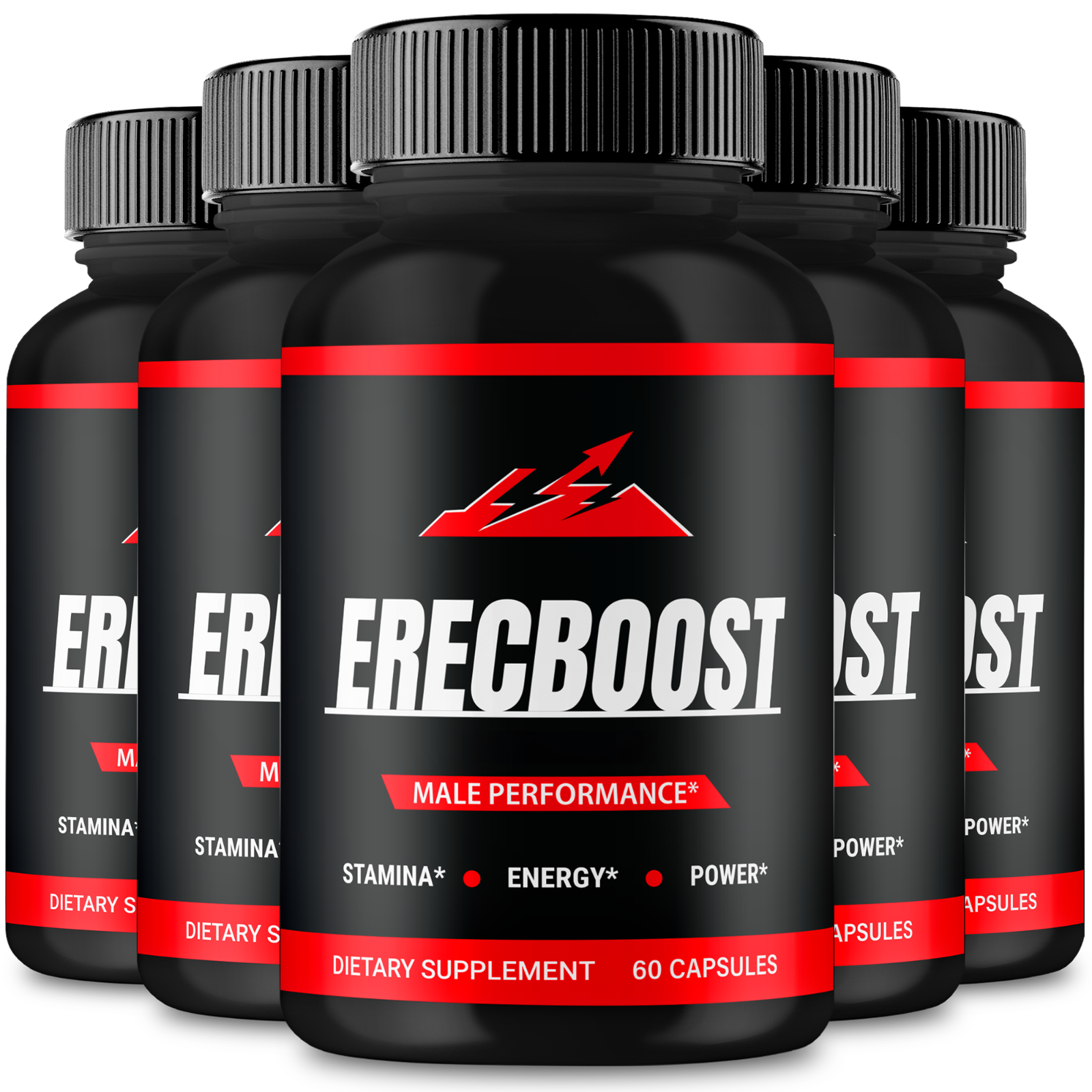 (5 Pack) ErecBoost for Men, Erec Boost Advanced Formula Male Support ...