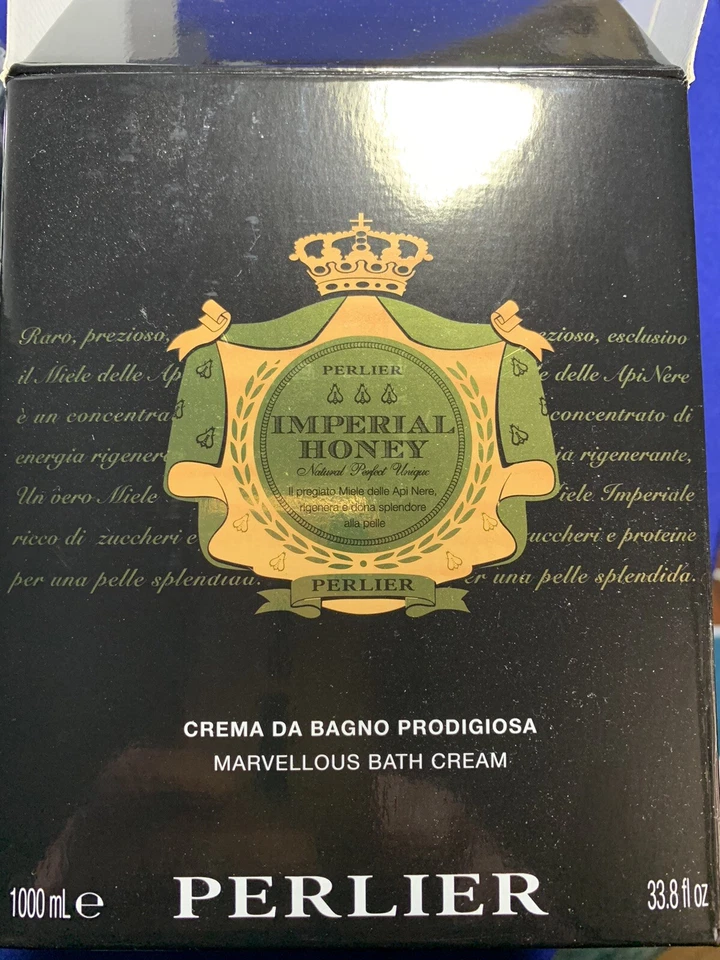 Perlier Imperial Honey Marvelous Bath Cream 33.8 Ounces Deluxe Rare - Image 2 of 3