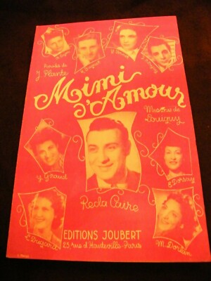 Partition Mimi D'Amour Reda Caire Noten