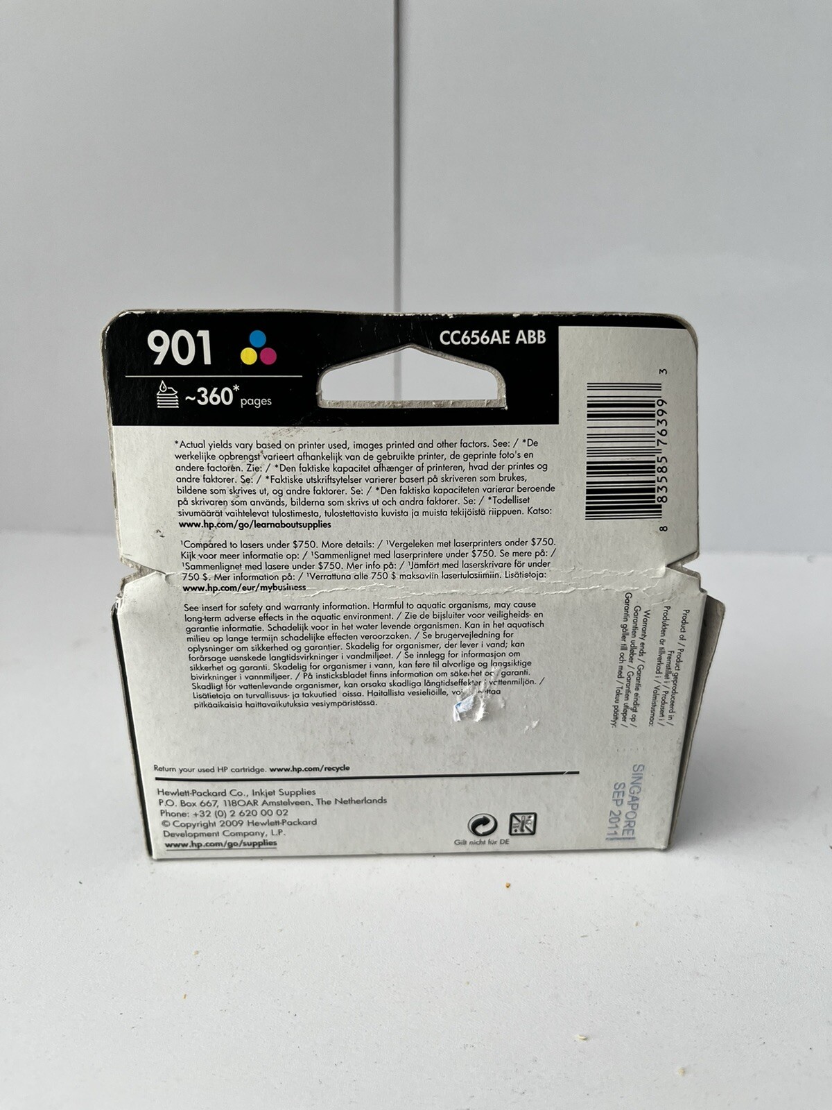 HP Office Jet 901 Standard ink Cartridge Out of Date 2011 eBay
