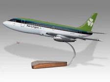 Boeing 737-200 Adv Aer Lingus Desk Wood Airplane New Model Large Scale 1/72