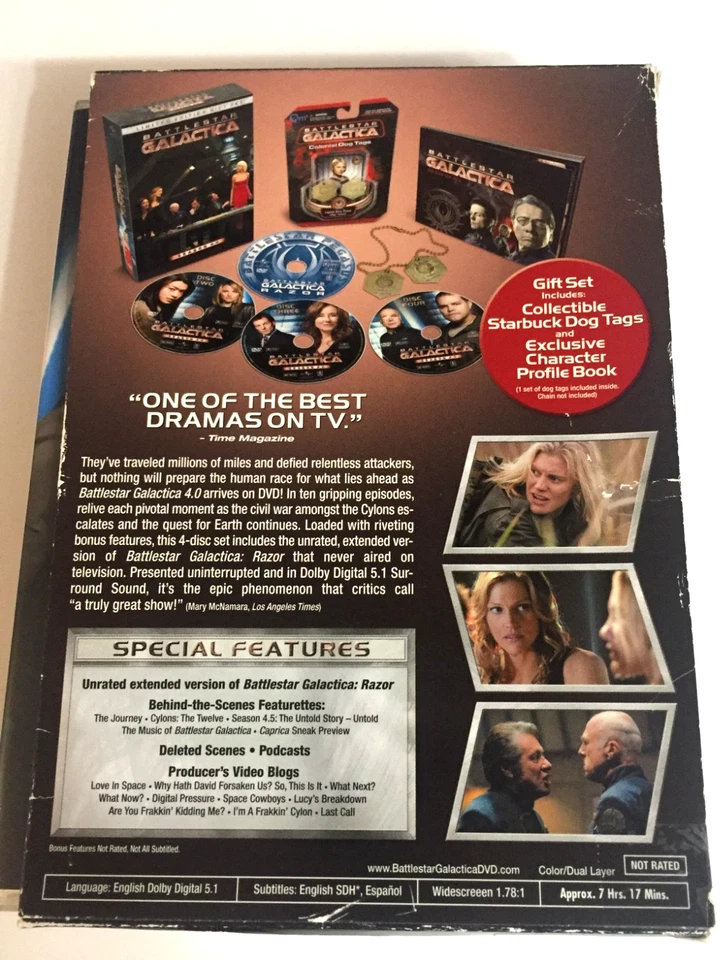 Battlestar Galactica DVD Season 4 Ships Same Day With Tracking - Image 3 of 3