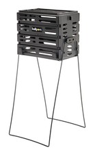 Tourna Ballport Tennis Ball Hopper Holds 80 Balls Durable and Lightweight Black