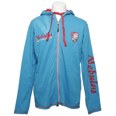 Nebulus, Kapuzenpullover, Größe: L, Blau/Rot, Baumwolle, Print, Herren #8gb