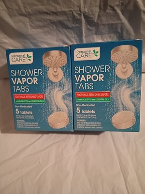 Personal Care Shower Vapor Tabs 5 Pack Eucalyptus Menthol Camphor Aroma