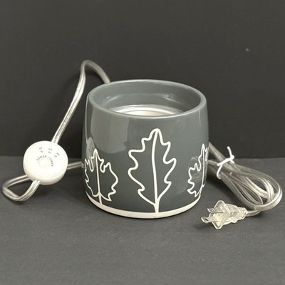 Yankee Candle SCENTERPIECE Easy MeltCup WARMER Standing Leaves ELECTRIC w/ TIMER