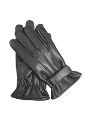 Leather winter Men's Classy 100% w/ Fur Lined Warm Motorcycle Black 