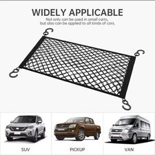 Car Seat Backrest Storage Net Elastic Mesh Organizer Trunk Cargo Luggage Bag UK