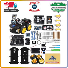 Arduino Robot Car Kit for Kids Ages 8-16, STEM Coding Building Toy
