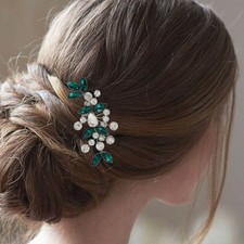 Bride Wedding Hair Comb Crystal Hair Piece Rhinestone Bridal Hair Accessories...