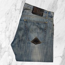 ROY ROGERS DE LUXE Jeans Uomo Bottoni Dorati Chiari P57 Tg 36 / 50 ITA 