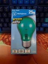 Westinghouse 0344400 - Green 25 Watt A19 Party Light Bulb