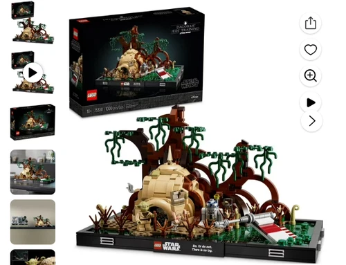 LEGO Star Wars: Dagobah Jedi Training Diorama (75330) 100% Complete build No fig