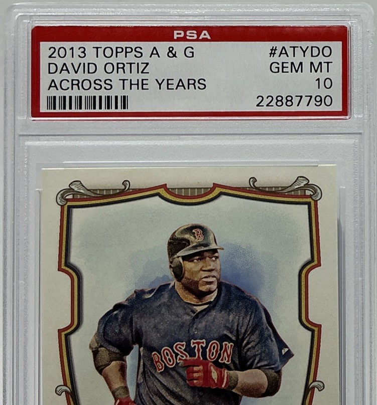 David Ortiz PSA 10- 2013 Topps Allen & Ginter ‘Across the Years’ -Red Sox, Papi view 2