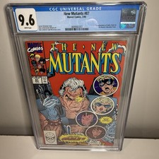 NEW MUTANTS #87 NEWSSTAND CGC 9.6 WHITE [1ST CABLE] MCFARLANE & LIEFELD COVER