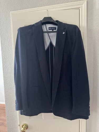 Daniel Cremieux blue Cotton 3-Button Blazer Spring Summer Preppy College Men XL - product listing photo
