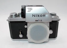 *VINTAGE* CHROME NIKON F APOLLO BODY W/ FTn FINDER-#74xxx-PARTS-READ