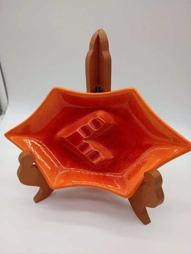 Royal Haeger Ashtray 138 Pottery Retro Vintage Mid Century Orange