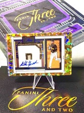 DILLON HEAD 2024 PANINI THREE AND TWO PROSPECT JERSEY AUTO ON CARD BLUE FOTL /32