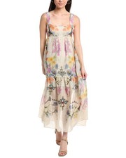 Marchesa Notte Ramie Sleeveless Maxi Dress Women's
