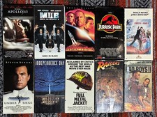 Lot of 10 VHS Tapes Action Adventure Collection Tom Hanks Will Smith Bruce Willi