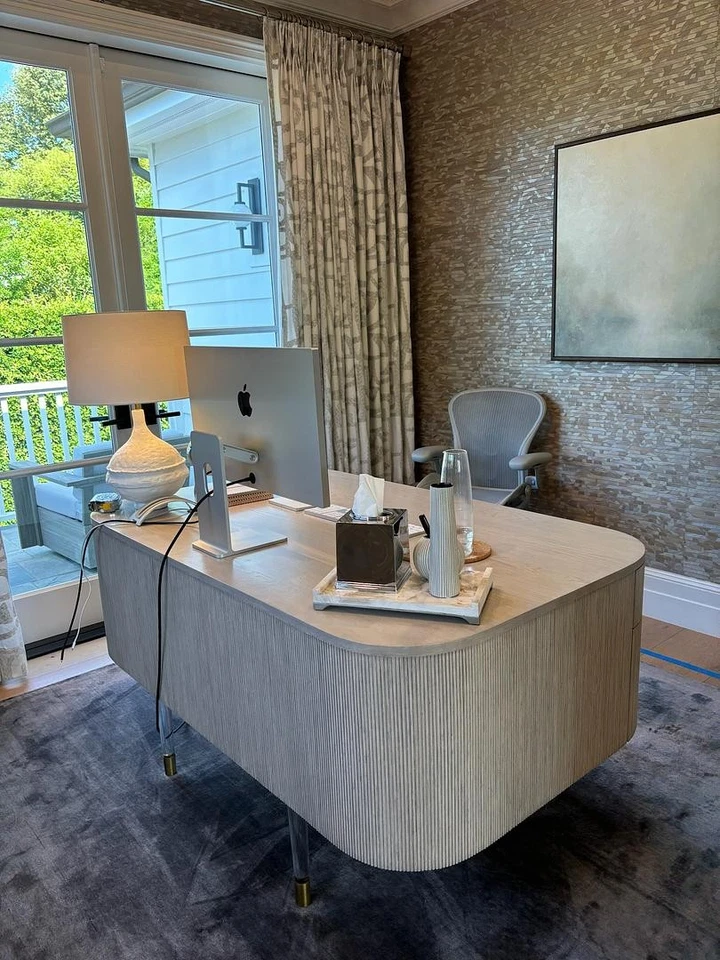 Escritorio Glam Estilo Caracole Hollywood Regency Clásico Estilo Dama Foto 3 de 4