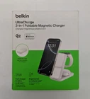 Belkin UltraCharge 3-in-1 Foldable Magnetic Charger 25w White