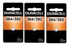 3  Duracell Silver Oxide 384/392 1.5 V 45 Ah Electronic/Watch Battery 1 pk