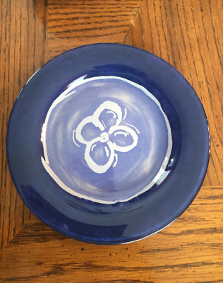 Luminarc Cobalt Blue / White Flowers Cups, Mugs ,  Plates , Bowl. You choose.